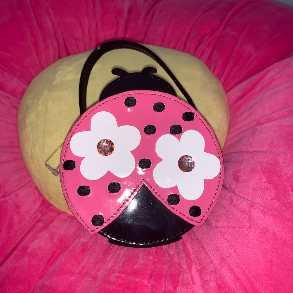 NEW Lady Bug Hot Pink Vinyl Mini Bag - Picture 2 of 4